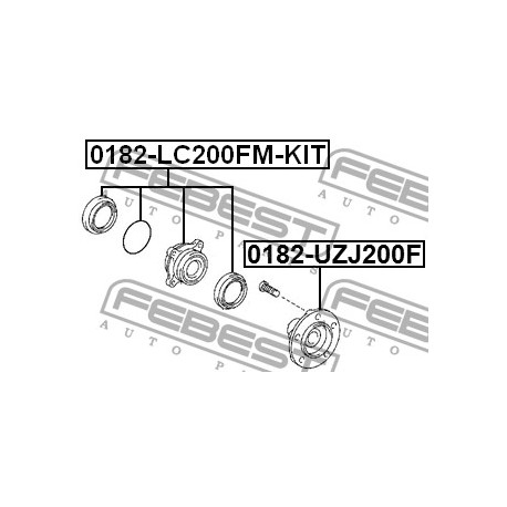 43570-60030 Lexus Toyota главина предна комплект
