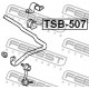 Тампон 4881505070 TSB507 Toyota Avensis предна стабилизираща щанга
