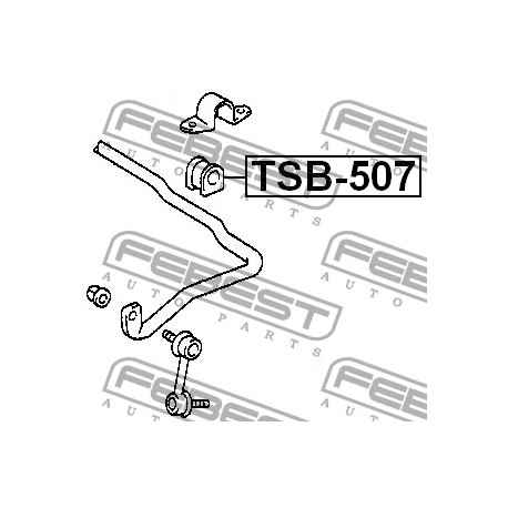Тампон 4881505070 TSB507 Toyota Avensis предна стабилизираща щанга