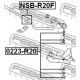 Тампон 546130X800 NSBR20F Nissan Terrano предна стабилизираща щанга