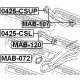 Тампон MR403485 MAB120 Mitsubishi задна напречна щанга