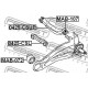 Щанга MR403485 0425CSL Mitsubishi задна напречна отпред