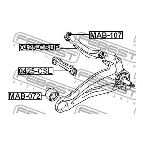 Щанга MR403485 0425CSL Mitsubishi задна напречна отпред