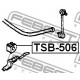 Тампон 4881805061 TSB506 Toyota Avensis задна стабилизираща щанга