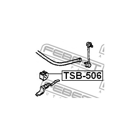 Тампон 4881805061 TSB506 Toyota Avensis задна стабилизираща щанга