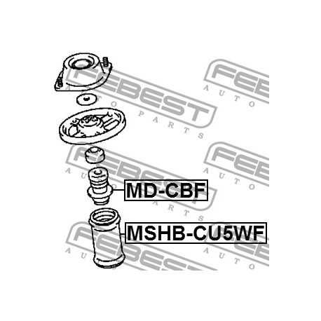 MB303069 Chrysler Mitsubishi тампон амортисьор ударен