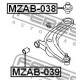 LC62-34-470 Mazda втулка преден носач малка