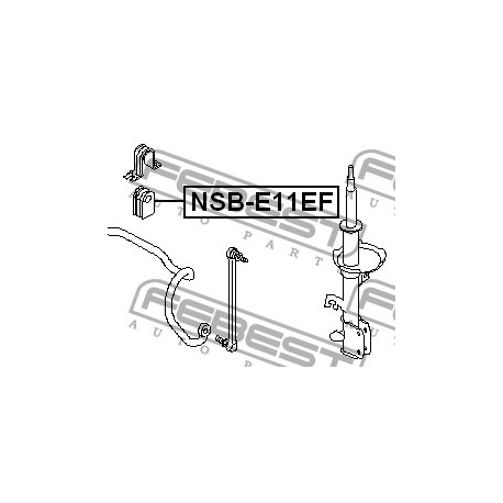 54613-9U000 Nissan тампон стабилизираща щанга