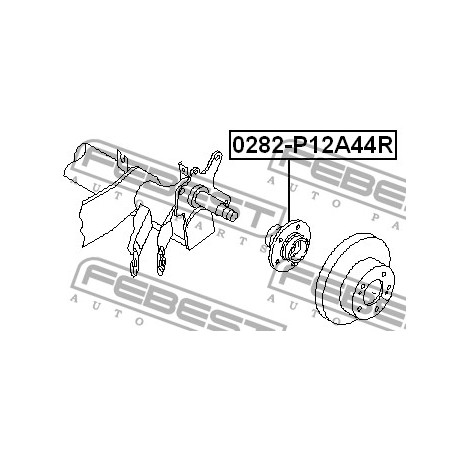43200-AV700 Nissan главина задна