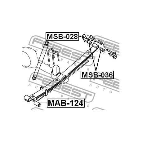 MB515925 Mitsubishi втулка ресор