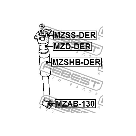 DF71-28-70XB Mazda тампон амортисьор