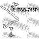 Taмпон 4881544010 TSB755P Toyota предна стабилизираща щанга
