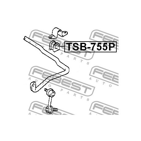 Taмпон 4881544010 TSB755P Toyota предна стабилизираща щанга
