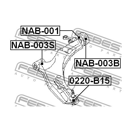 54500-4M501 Nissan тампон носач с планка
