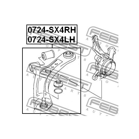 45201-54L00 Suzuki носач десен