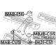 Тампон MR961391 MABCUS Chrysler Dodge Mitsubishi преден носач