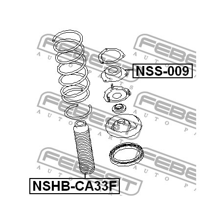 Маншон 540502Y002 NSHBCA33F Infiniti Nissan преден амортисьор
