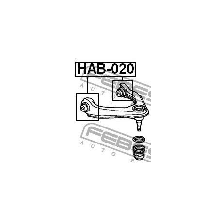 Тампон 51450S10020 HAB020 Honda преден горен носач