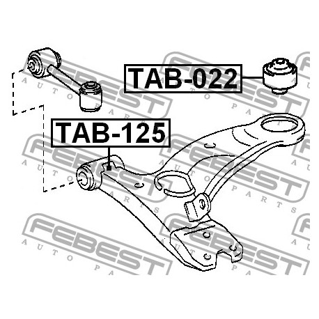 Тампон 4806105010 TAB022 Toyota Avensis преден носач
