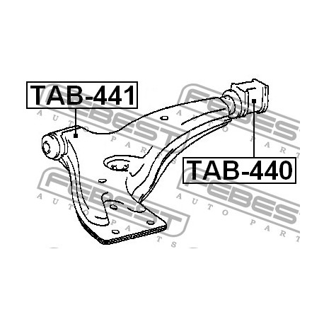 Тампон 4806846011 TAB440 Toyota преден носач