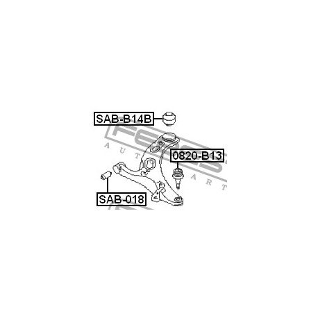 Тампон 20204AJ010 SABB14B Daihatsu Subaru Toyota преден носач
