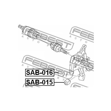Тампон 20254FG010 SAB016 Subaru заден шенкел