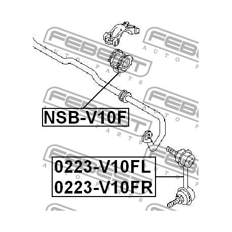 Тампон 546134U006 NSBV10F Nissan предна стабилизираща щанга