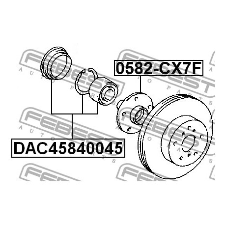 90369-45003 Mazda Toyota лагер главина комплект