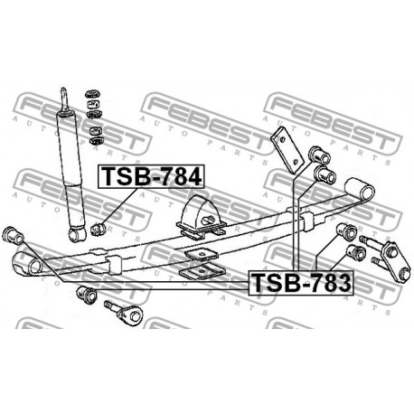 Тампон 9038516010 TSB784 Mitsubishi Toyota амортисьор