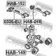 Тампон 52365-S5A-802 HAB-149 Honda заден шенкел