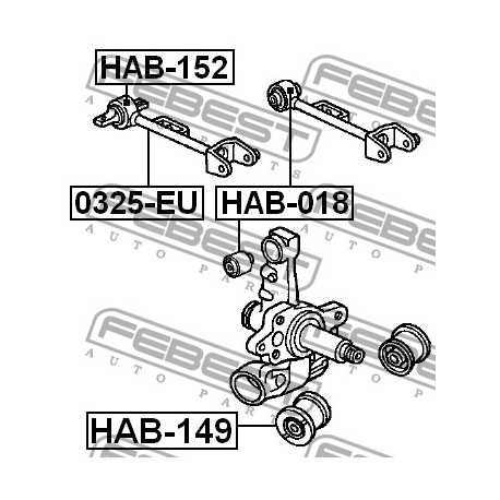 Тампон 52365-S5A-802 HAB-149 Honda заден шенкел