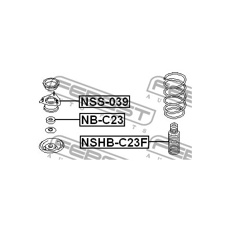 Лагер 5432521000 NBC23 Nissan преден амортисьор