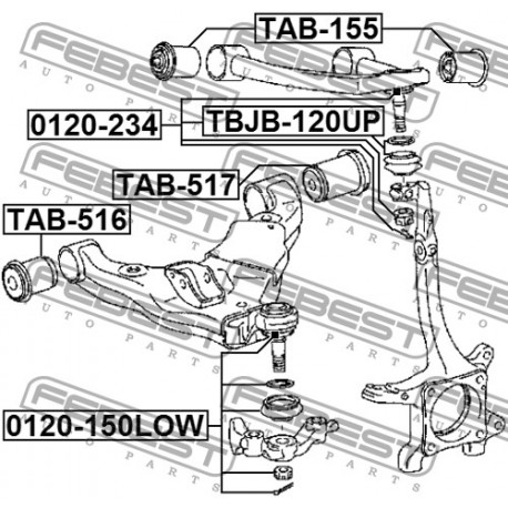 48654-60050 Lexus Toyota тампон носач