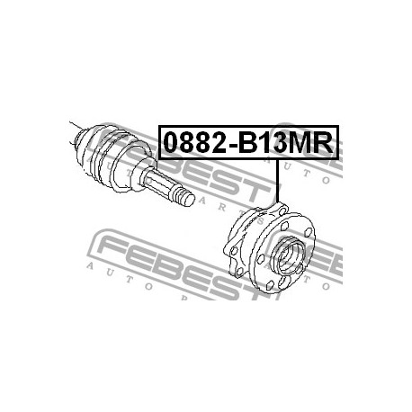 28473-AG001 Subaru главина задна комплект