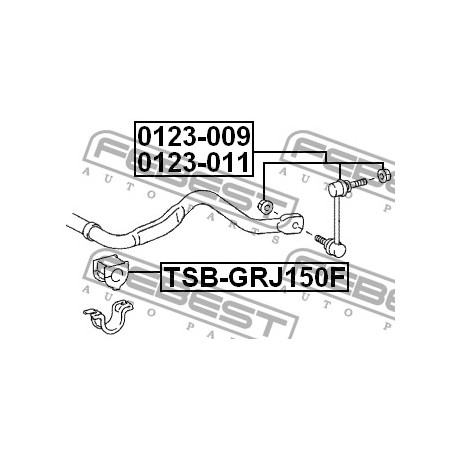Тампон 4881560310 TSBGRJ150F Toyota предна стабилизираща щанга