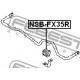 Тампон 54613JK01A NSBFX35R Infiniti Nissan задна стабилизираща щанга