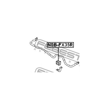 Тампон 54613JK01A NSBFX35R Infiniti Nissan задна стабилизираща щанга