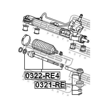 Кормилен накрайник 53010SWAA01 0322RE4 Honda CR-V вътрешен