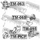 Тампон 1236121010 TMPICF Toyota двигател преден