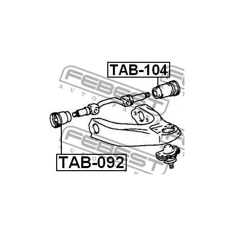 Тампон 4863228050 TAB092 Toyota Liteace преден горен носач