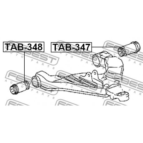 48061-26060 Toyota тампон носач заден