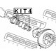 Семеринг 0442220080 KIT4 Toyota предна главина комплект