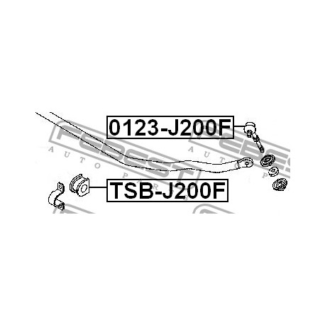 Тампон 48815B4031 TSBJ200F Daihatsu Toyota предна стабилизираща щанга