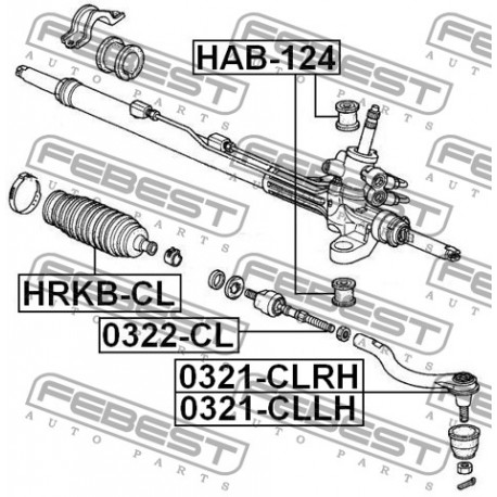 Mаншон 53534SEAG02 HRKBCL Acura Honda кормилна рейка