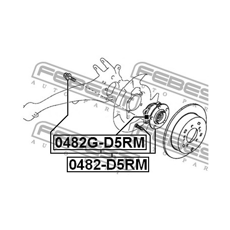 3785A019 Citroen Mitsubishi Peugeot главина задна комплект