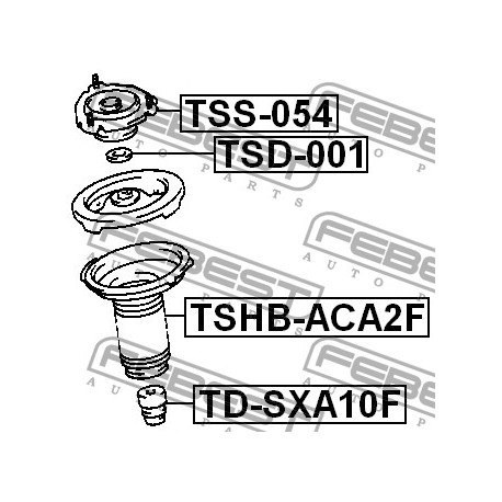 Маншон 4815742010 TSHBACA2F Toyota Rav4 амортисьор