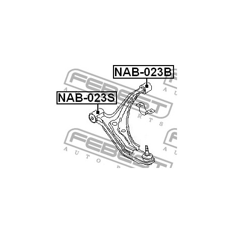 Тампон 545006F600 NAB023B Nissan преден носач
