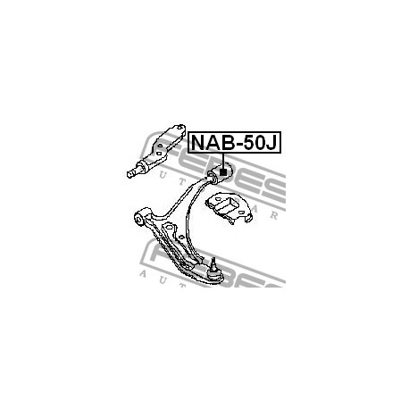 Тампон 5457050J00 NAB50J Nissan Primera преден носач