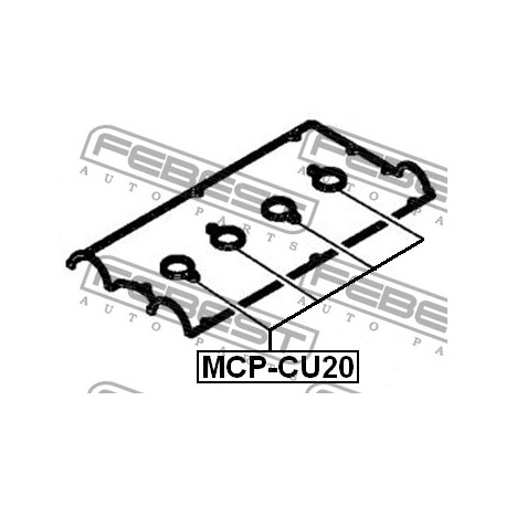 Гарнитура MD186785 MCPCU20 Mitsubishi капак клапани/свещи
