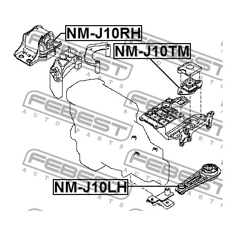 11220-JD000 Nissan тампон скоростна кутия
